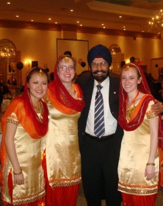 Hareepa! Chicago with past-president of the Punjabi Cultural Society of Chicago