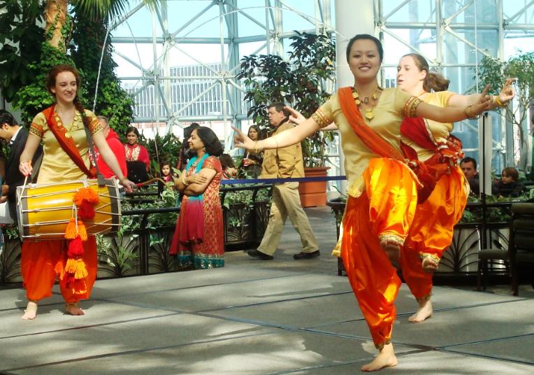 Chicago bhangra troupe Hareepa! Chicago performance at Amazing India at Navy Pier Crystal Gardens 2012